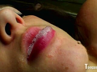 Sophia Uses Tongue For Spit Fetish Play