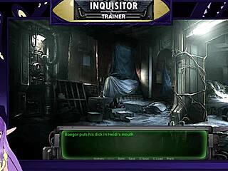 Inquisitor trainer in a world of Warhammer 40k gets it hard in a hot scene