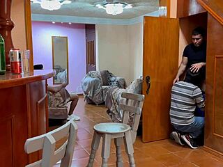 I got horny and fucked my neighbor's boyfriend, satisfying my desires with his ass secretly.