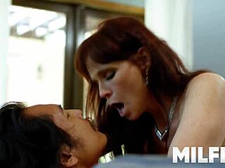 Hot mom fucks her stepson's best friend in missionary position.