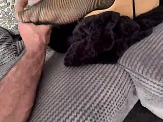 blondebunny8 milf stretches pussy with huge dildo on cam