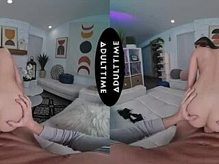 VR close-up action with big tits bouncing and screaming