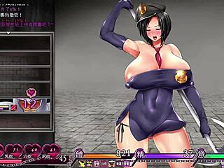 Big boobs, black ass, and a monster cock in an anime game
