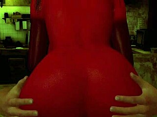 3D cartoon of a succubus seducing its host in hardcore