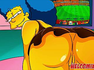 Best butt scenes in Simptoons Simpsons hentai porn with big ass focus