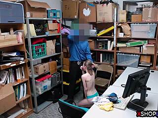 Russian teen shoplifts and gets punished with fucking at work