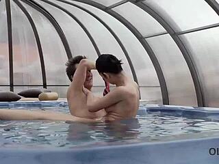 My new family explores teen brunette and redhead adventures