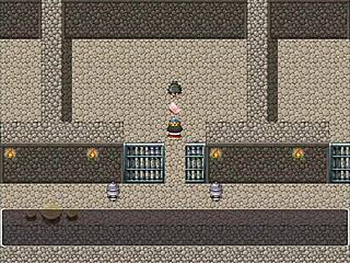 Blonde elf with big tits masturbates monster cock in fantasy world for king