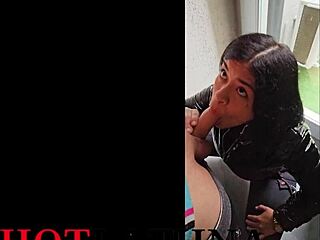 Slutty mom-in-law gets nailed hard in public staircase scene