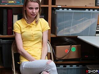 Russian teen shoplifts and gets punished with fucking at work