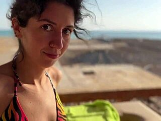 Rough Outdoor Doggystyle Quickie with Bent Over Riding and Cum