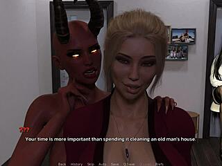 Nayas’ adventures: rough blowjob as a rent payment in a cartoon world