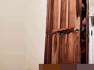 Spying on my step aunt watching porn makes me horny