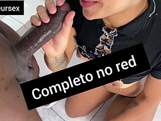 Latina Fucks Hidden in Bathroom