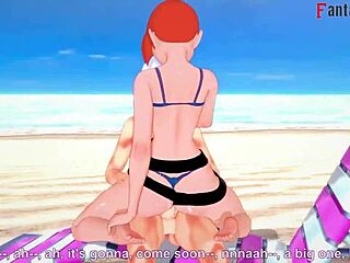 Gwen's beachside bikini adventure in Tennyson hentai series