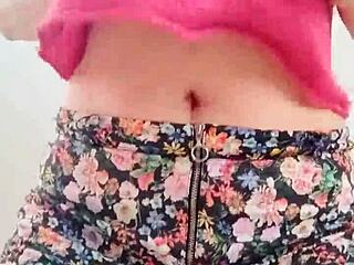 Watch this model pose her big natural boobs outdoors with moans?