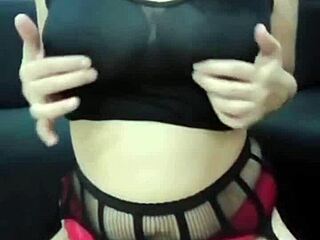 A chubby Filipina wife masturbates for her lover