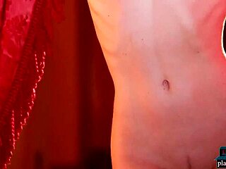 Lana James and Mosh in all-natural MILF striptease show