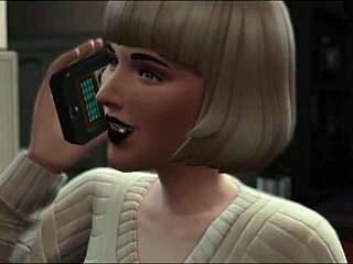 Cartoon porn: The Sims 4 Halloween special with Ghostface