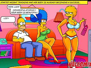 Best butt scenes in Simptoons Simpsons hentai porn with big ass focus