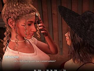 Animated porn with commented gameplay in 3D with big tits and more