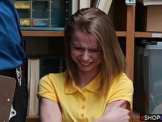 Russian teen shoplifts and gets punished with fucking at work