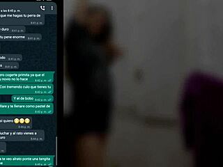 whatsapp with my cousin, she gets hot and we end up in my room