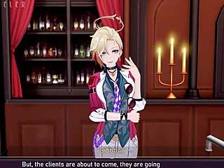 3D animated blowjob and cumshot with blonde star in Honkai: Star Rail