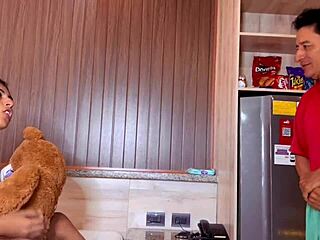 Stepson surprises horny stepmother with intense toy action