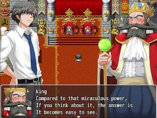 Blonde elf with big tits masturbates monster cock in fantasy world for king