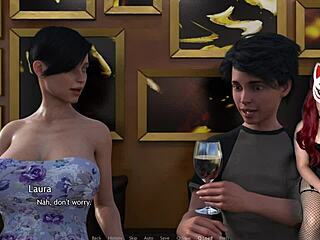 Young guy seduces his mother-in-law in animated porn