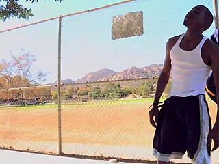 Horny Young 18+ Cheerleader May Lee Takes Two Black Guys. Her Pussy Gets Pounded Hard!