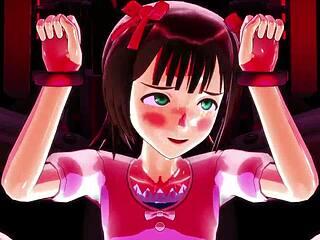puru puru haruka 13 hosomi no ken in 3d cartoon anime style