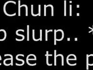 chun-li schoolgirl gets wild with monster cock action