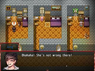 Harem in another world hentai game features cute teens