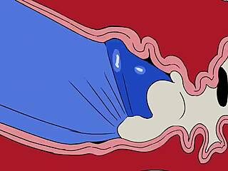 Frankie gets fucked in the wall by monster cock