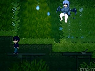 Succubus hunt: thick white girl shares me with her friend in hentai game