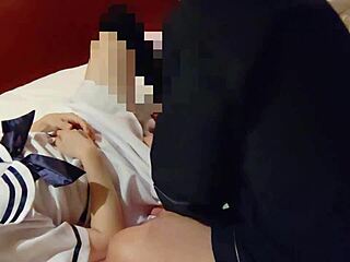 Pretty Asian couple’s amateur photoshoot turns into a steamy erotic experience