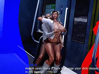 chun-li schoolgirl gets wild with monster cock action