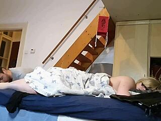 Stepson dominated by sexy mother in law in footjob video