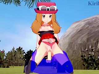 I love watching Serena and Bea Saito's intense creampie with the old man in Pokemon hentai
