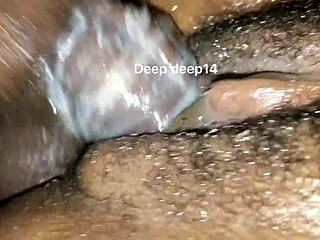 Wife with natural tits gets oiled and fucked hard