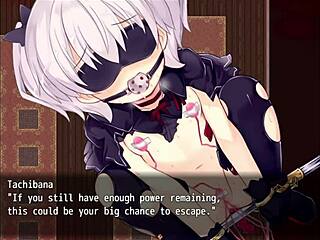 Anime blowjob video Night tail part 4 with bondage and sex toys