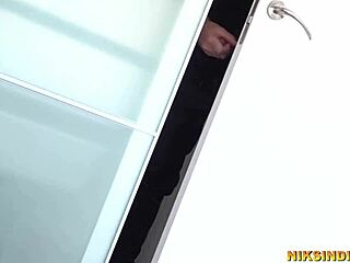 Big-boobed cop feeds milk to thief, then fucks him