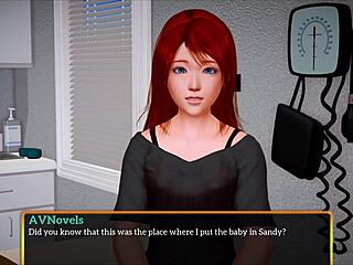 My new family 466: A cartoon-style erotic experience with a brunette teen