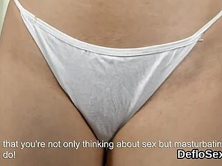 Amazing Nympho Feels Ecstasy Pleasuring Her Tight Virgin Slit To Climax