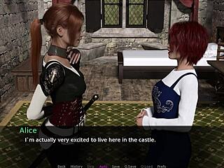 lets play a knights tale part 3 with redhead masturbation