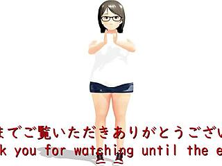 plump asian girl plays tennis in kyo animation with big tits