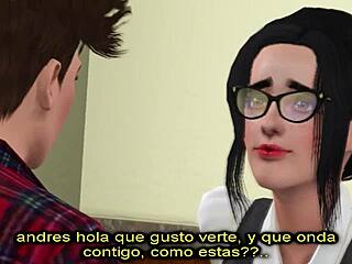 Gay Yaoi animation with big ass and monster cock in Sims 3 game