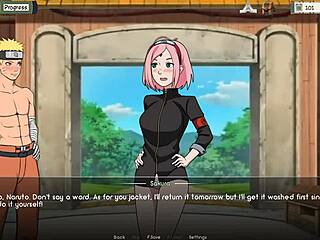 3D animated Naruto kunoichi trainer with Halloween theme